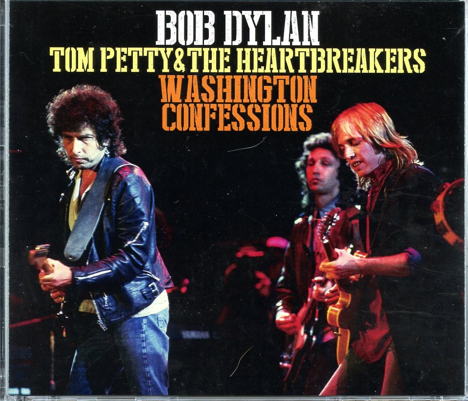 Bob Dylan – Washington Confessions ( 3 CD SET ) ( With Tom Petty at Tacoma Dome, Tacoma, WA, USA, July 31st, 1986 ) front cover Bob Dylan - Washington Confessions ( 3 CD SET ) ( With Tom Petty at Tacoma Dome, Tacoma, WA, USA, July 31st, 1986 ) front cover