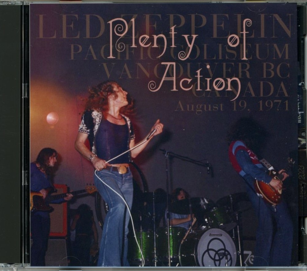 Led Zeppelin – Plenty Of Action ( 2 CD SET ) ( WENDY ) ( Pacific Coliseum, Vancouver, Canada, August 19th, 1971 ) front cover Led Zeppelin - Plenty Of Action ( 2 CD SET ) ( WENDY ) ( Pacific Coliseum, Vancouver, Canada, August 19th, 1971 ) front cover