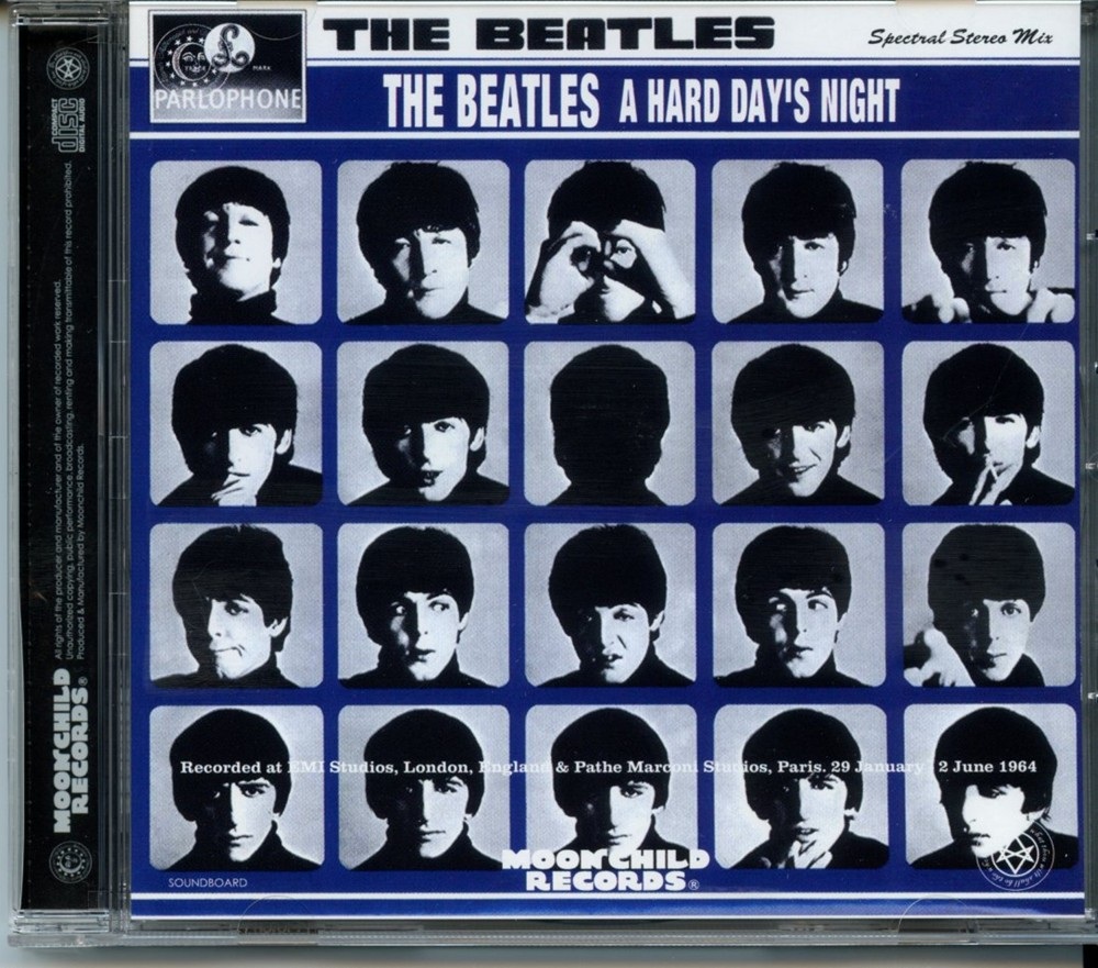 The Beatles – A Hard Day’s Night Spectral Stereo Mix ( Moonchild ) (London & Paris Studio Sessions, January 29th – June 2nd, 1964 ) front cover The Beatles - A Hard Day's Night Spectral Stereo Mix ( Moonchild ) (London & Paris Studio Sessions, January 29th - June 2nd, 1964 ) front cover