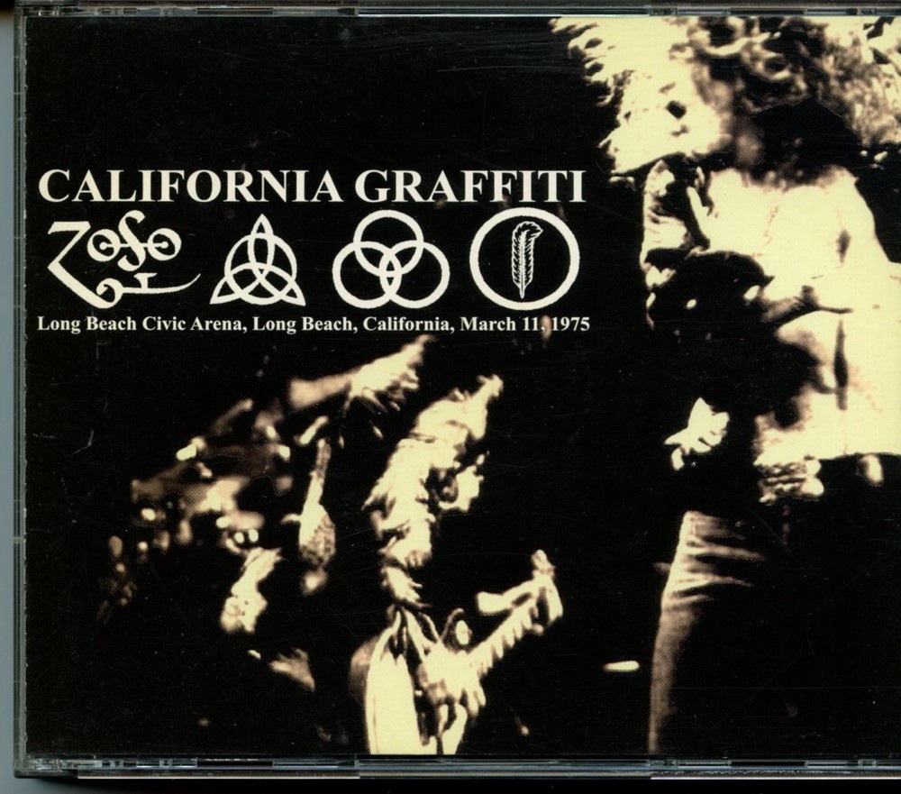Led Zeppelin – California Graffiti ( 3 CD SET ) ( Long Beach Civic Arena, Long Beach, CA, USA, March 11th, 1975 ) front cover Led Zeppelin - California Graffiti ( 3 CD SET ) ( Long Beach Civic Arena, Long Beach, CA, USA, March 11th, 1975 ) front cover
