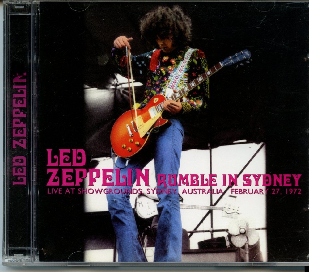 Led Zeppelin – Rumble In Sydney ( 2 CD SET ) ( Live at Showgrounds, Syney, Australia, February 27th, 1972 ) front cover Led Zeppelin - Rumble In Sydney ( 2 CD SET ) ( Live at Showgrounds, Syney, Australia, February 27th, 1972 ) front cover