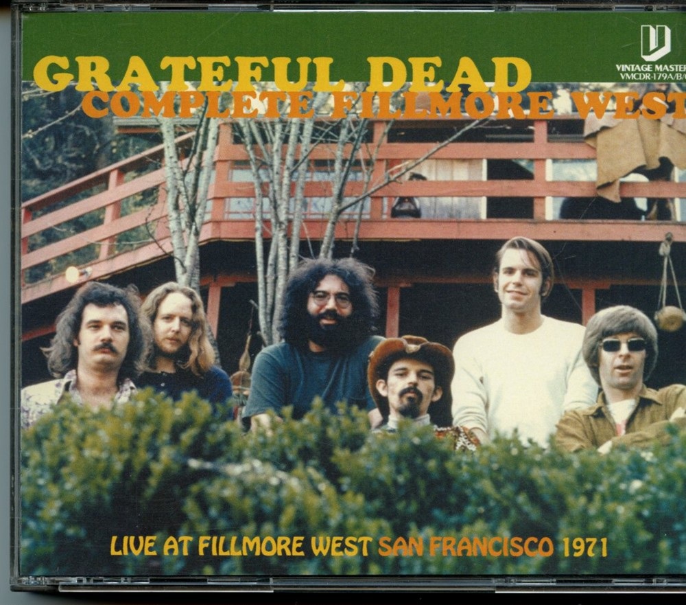 Grateful Dead – Complete Fillmore West ( 3 CD SET ) ( Vintage Masters ) ( Soundboard From 1st & 2nd Show at Fillmore West, San Francisco, CA, USA, July 2nd, 1971 ) front cover Grateful Dead - Complete Fillmore West ( 3 CD SET ) ( Vintage Masters ) ( Soundboard From 1st & 2nd Show at Fillmore West, San Francisco, CA, USA, July 2nd, 1971 ) front cover