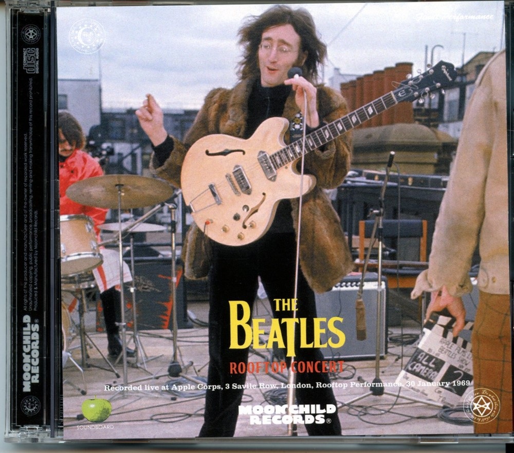 The Beatles – Rooftop Cocert Final Performance ( 2 CD SET ) (Moonchild ) ( EMI Master Reel – Complete Rooftop Mix ) front cover The Beatles - Rooftop Cocert Final Performance ( 2 CD SET ) (Moonchild ) ( EMI Master Reel - Complete Rooftop Mix ) front cover