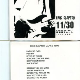 Eric Clapton – Japan Tour 1999 11/30 ( 2 CD SET ) ( Budokan Hall, Japan, November 30th, 1999 )