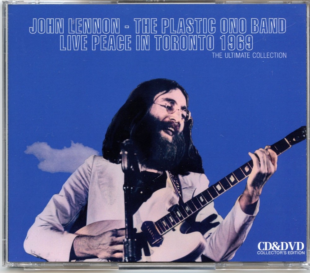 John Lennon – Live Peace In Toronto 1969 The Ultimate Collection ( 2 CD – 1 DVD )( 2024 GOLDIES ) ( Remix And Remaster 2023, Original, Movie And MFSL Stereo Mixes, Plus Show and Extra DVD Footage ) front cover John Lennon - Live Peace In Toronto 1969 The Ultimate Collection ( 2 CD - 1 DVD )( 2024 GOLDIES ) ( Remix And Remaster 2023, Original, Movie And MFSL Stereo Mixes, Plus Show and Extra DVD Footage ) front cover