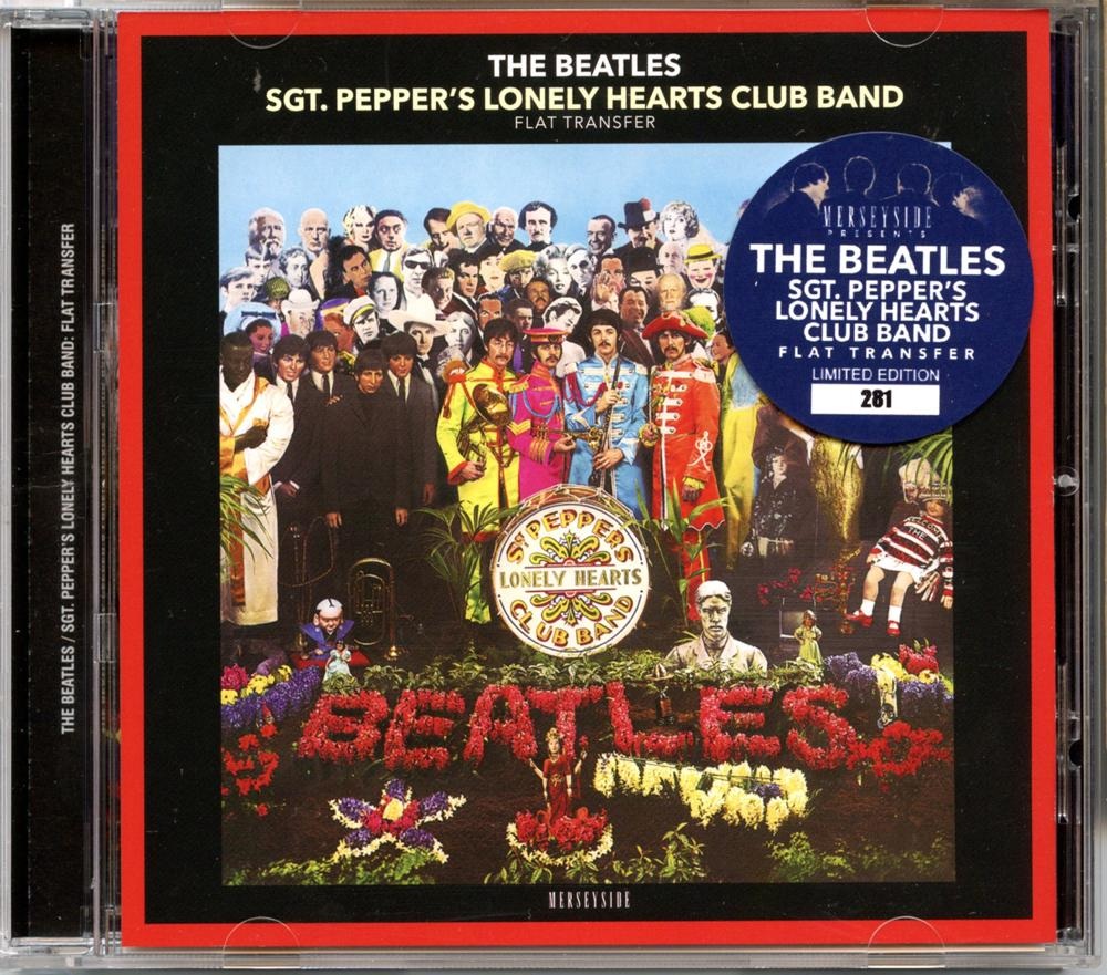 The Beatles – Sgt. Pepper’s Lonely Hearts Club Band Flat Transfer ( 2024 Merseyside ) front cover The Beatles - Sgt. Pepper's Lonely Hearts Club Band Flat Transfer ( 2024 Merseyside ) front cover