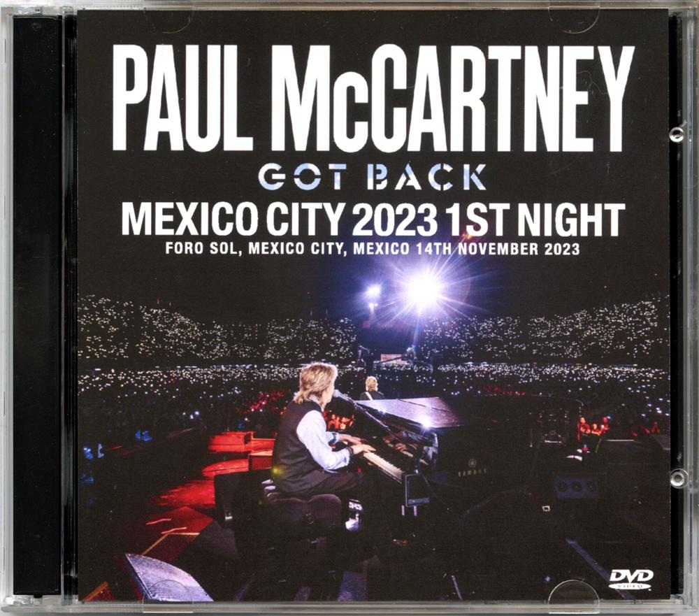 Paul McCartney – Got Back Mexico City 2023 – 1st Night ( 2 DVD ) ( Foro Sol, Mexico City, Mexico, November 14th, 2023 ) front cover Paul McCartney - Got Back Mexico City 2023 - 1st Night ( 2 DVD ) ( Foro Sol, Mexico City, Mexico, November 14th, 2023 ) front cover