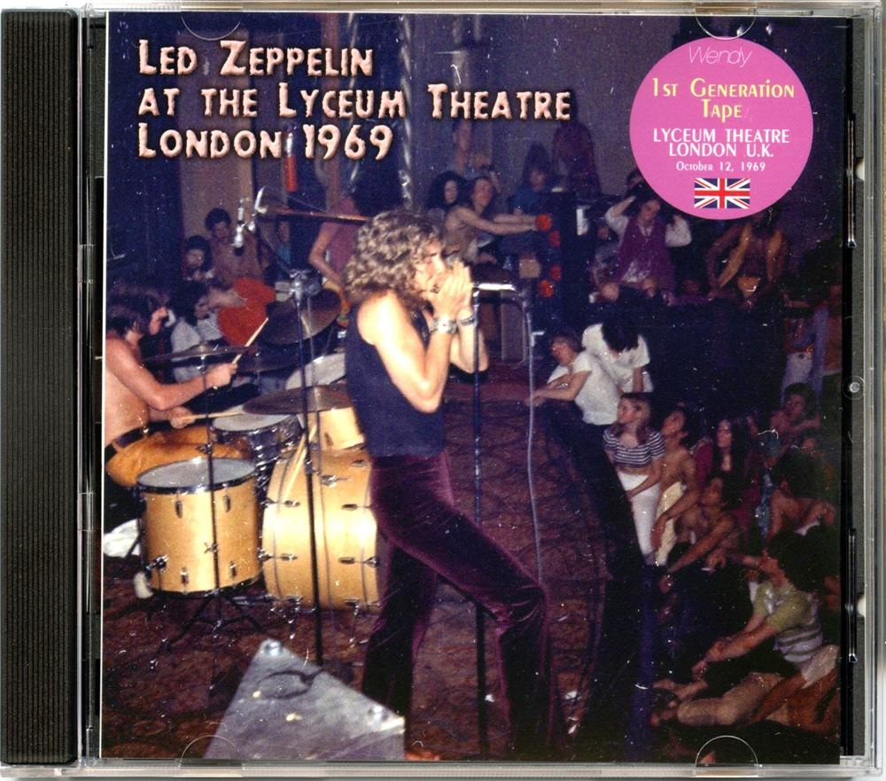 Led Zeppelin – At The Lyceum Theatre London 1969 ( WENDY ) ( Lyceum Ballroom, London, UK, October 12th, 1969 ) front cover Led Zeppelin - At The Lyceum Theatre London 1969 ( WENDY ) ( Lyceum Ballroom, London, UK, October 12th, 1969 ) front cover