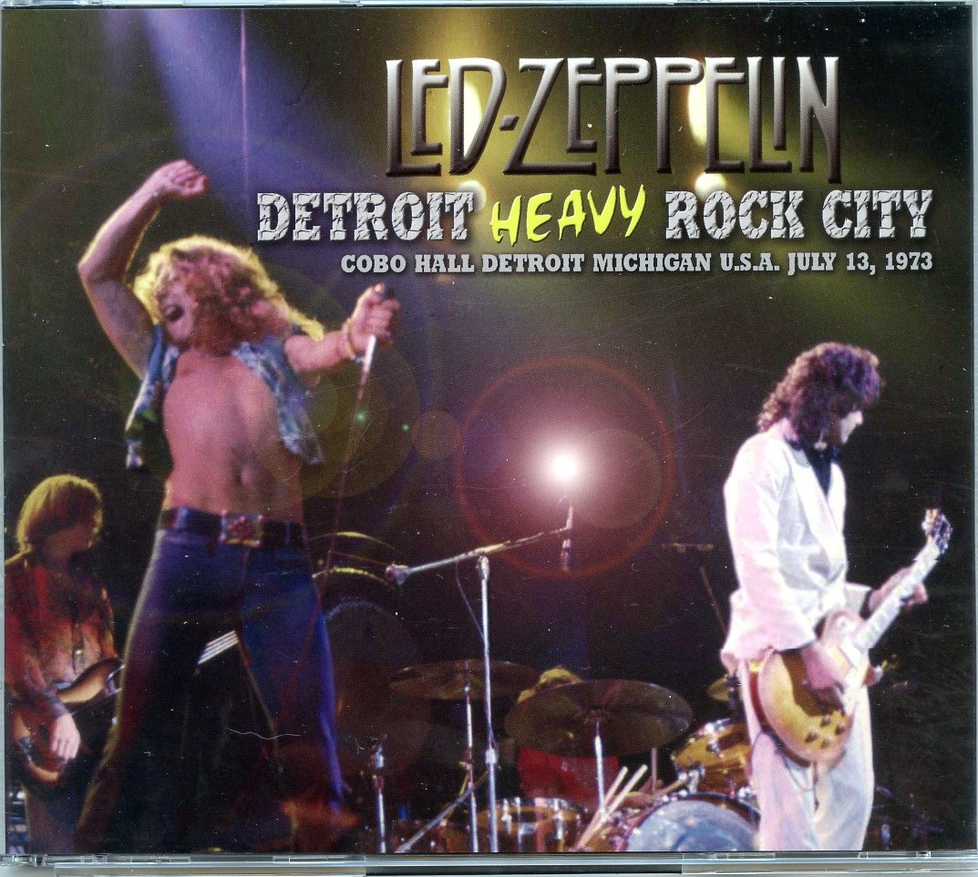 Led Zeppelin – Detroit Heavy Rock City ( 3 CD SET ) ( Wendy ) ( Cobo Hall Detroit Michigan, USA, July 13th, 1973 ) front cover Led Zeppelin - Detroit Heavy Rock City ( 3 CD SET ) ( Wendy ) ( Cobo Hall Detroit Michigan, USA, July 13th, 1973 ) front cover