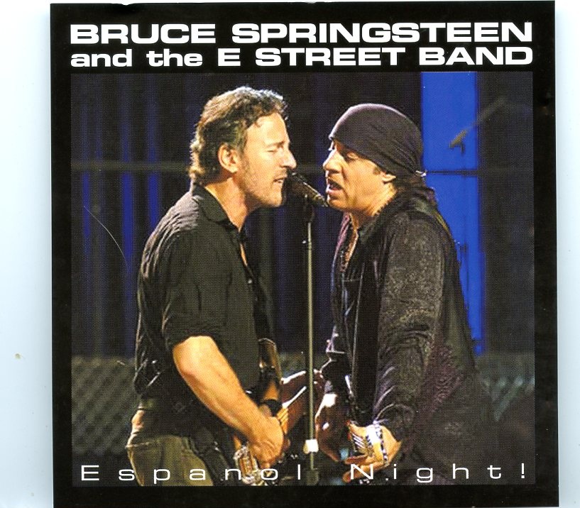 Bruce Springsteen – Español Night ( 2 CD SET ) ( Palau Sant Jordi, Barcelona, Spain, October 16th, 2002 ) front cover Bruce Springsteen - Español Night ( 2 CD SET ) ( Palau Sant Jordi, Barcelona, Spain, October 16th, 2002 ) front cover