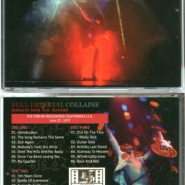 Led Zeppelin – Full Imperial Collapse Remaster From Flat Transfer ( 3 CD SET ) ( 2024 WENDY ) ( The Forum, Inglewood, Los Angeles, CA, USA, June 27th, 1977 )