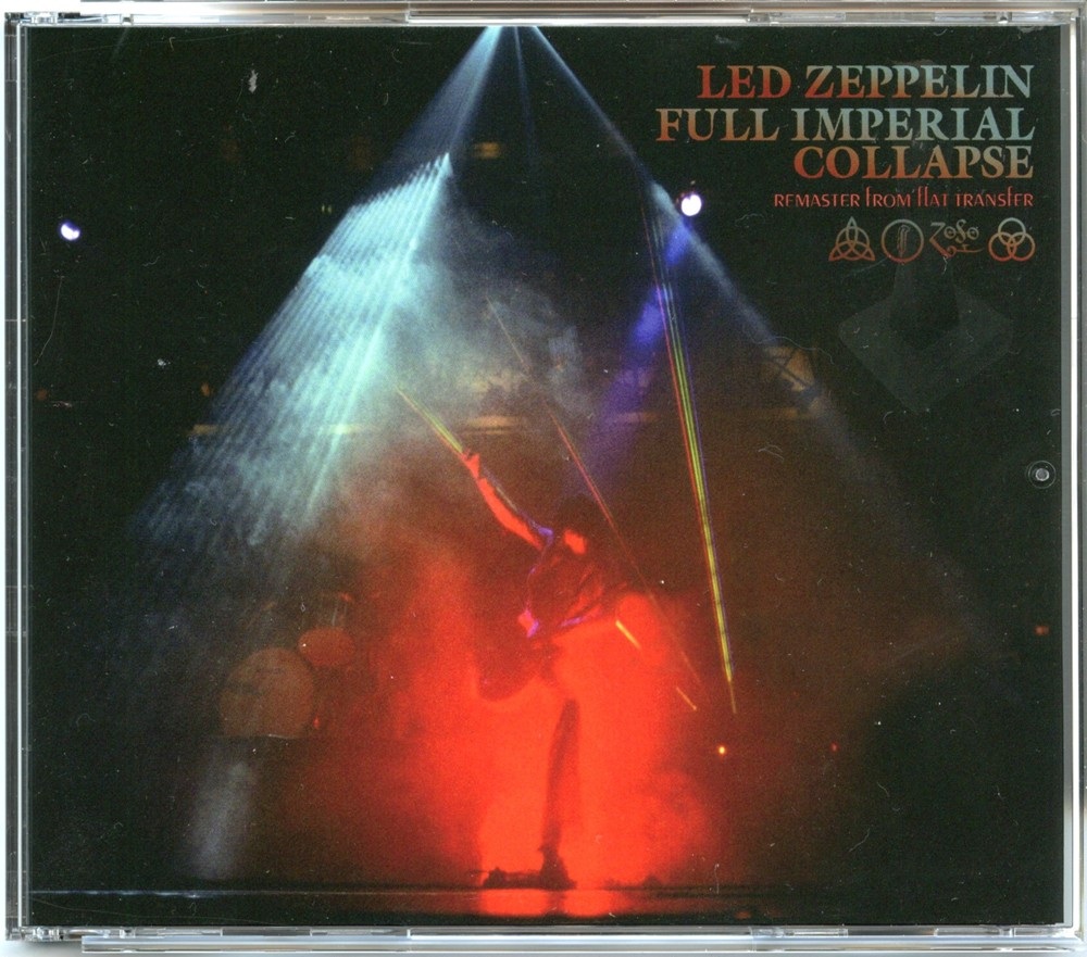 Led Zeppelin – Full Imperial Collapse Remaster From Flat Transfer ( 3 CD SET ) ( 2024 WENDY ) ( The Forum, Inglewood, Los Angeles, CA, USA, June 27th, 1977 ) front cover Led Zeppelin - Full Imperial Collapse Remaster From Flat Transfer ( 3 CD SET ) ( 2024 WENDY ) ( The Forum, Inglewood, Los Angeles, CA, USA, June 27th, 1977 ) front cover
