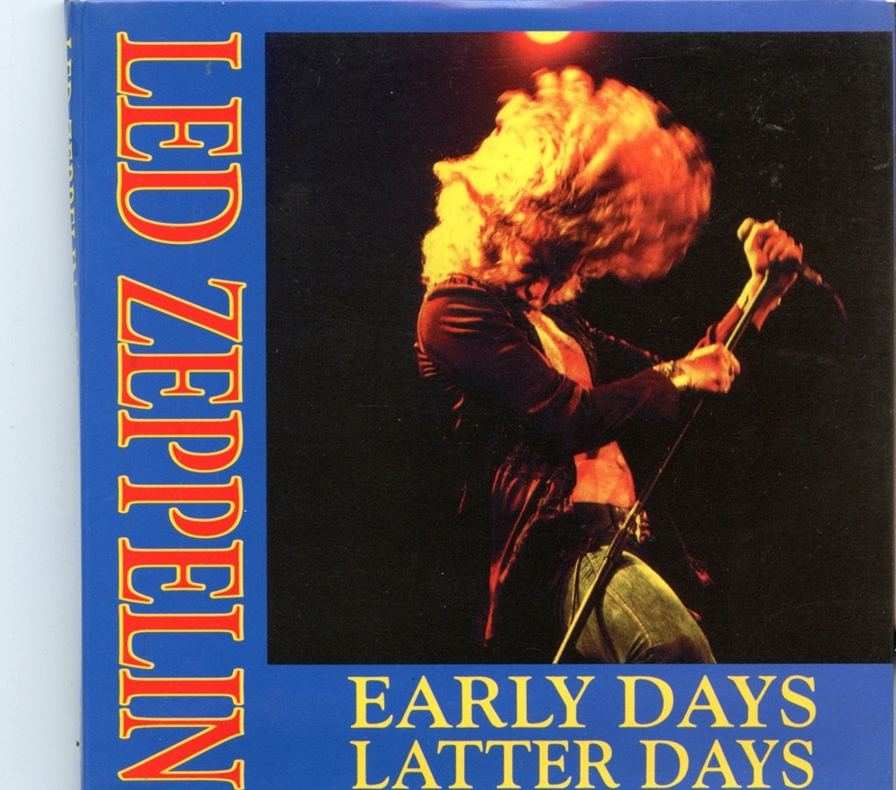 Led Zeppelin – Early Days, Latter Days ( 4 CD SET ) ( Pittsburgh, PA, USA, July 24th, 1973 & Cincinnati, Ohiao, USA, April 19th, 1977 ) front cover Led Zeppelin - Early Days, Latter Days ( 4 CD SET ) ( Pittsburgh, PA, USA, July 24th, 1973 & Cincinnati, Ohiao, USA, April 19th, 1977 ) front cover
