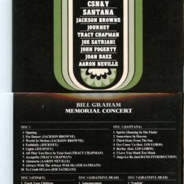 Grateful Dead Santana John Fogerty Joan Baez Jackson Browne Joe Satriani Crosby Stills Nash & Young – Bill Graham Memorial Concert ( 5 CD SET ) ( Polo Field, Golden Gate Park, San Francisco, CA, USA, November 3rd, 1991 )