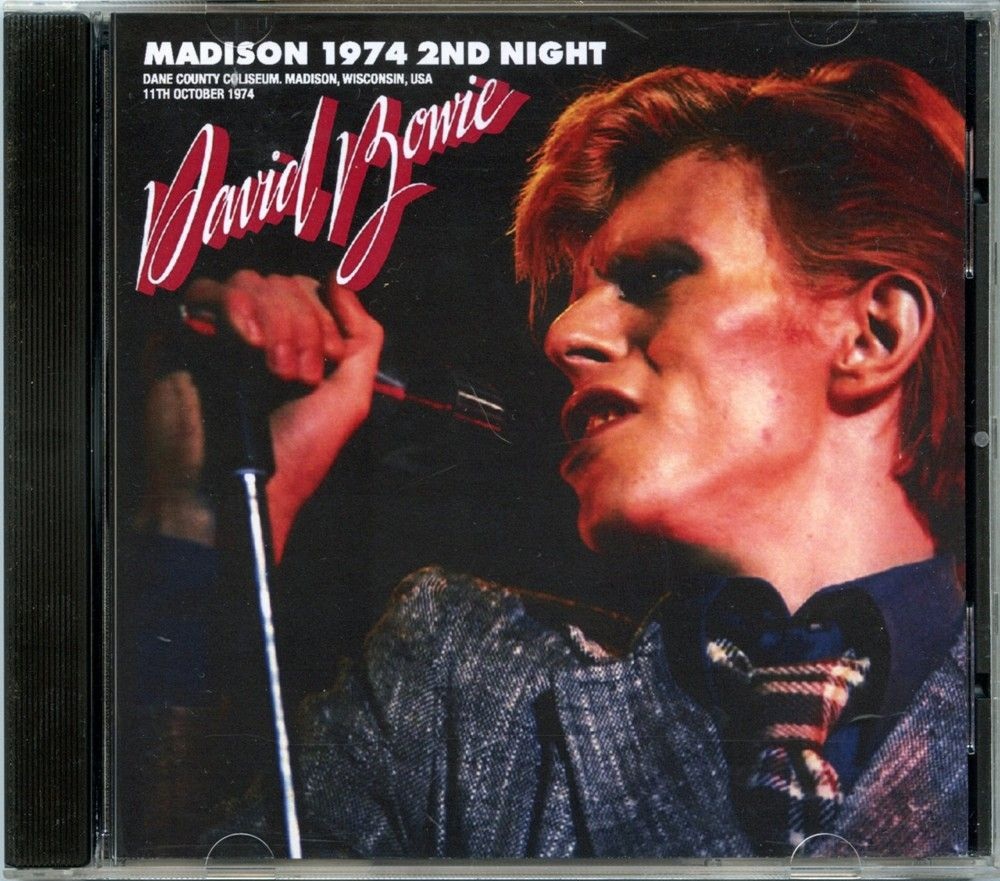 DAVID BOWIE – Madison 1974 2nd Night ( Uxbridge ) ( Dane County Coliseum, Madison, WI, USA, October 11th, 1974 ) front cover DAVID BOWIE - Madison 1974 2nd Night ( Uxbridge ) ( Dane County Coliseum, Madison, WI, USA, October 11th, 1974 ) front cover