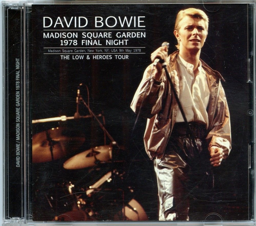 DAVID BOWIE – Madison Square Garden 1978 Final Night ( 2 CD SET ) ( Wardour ) ( MSG, New York, USA, May 9th, 1978 ) front cover DAVID BOWIE - Madison Square Garden 1978 Final Night ( 2 CD SET ) ( Wardour ) ( MSG, New York, USA, May 9th, 1978 ) front cover