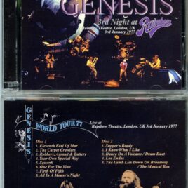 GENESIS – 3rd Night At Rainbow ( 2 CD SET ) ( Sirene ) ( Rainbow Theater, London, UK, January 3rd, 1977 )