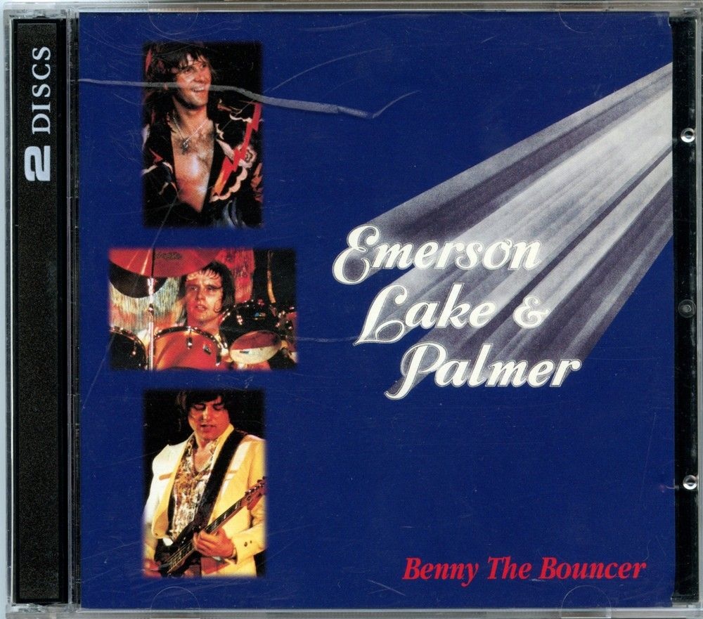 EMERSON, LAKE & PALMER – Benny The Bouncer ( 2 CD SET ) ( Highland ) ( Wichita, Kansas, USA, March 26th, 1974 ) front cover EMERSON, LAKE & PALMER - Benny The Bouncer ( 2 CD SET ) ( Highland ) ( Wichita, Kansas, USA, March 26th, 1974 ) front cover