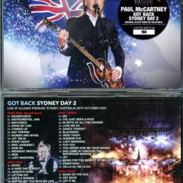 Paul McCartney – Got Back Sydney Day 2 ( 4 CD SET ) ( Merseyside ) ( Allianz Stadium, Sydney, Australia, October 28th, 2023 )