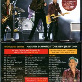 THE ROLLING STONES – Hackney New Jersey 2024 Vol 1 ( 2 CD – 1 DVD ) ( MAYFLOWER ) ( Metlife Stadium, New Jersey, May 23rd, 2024 )
