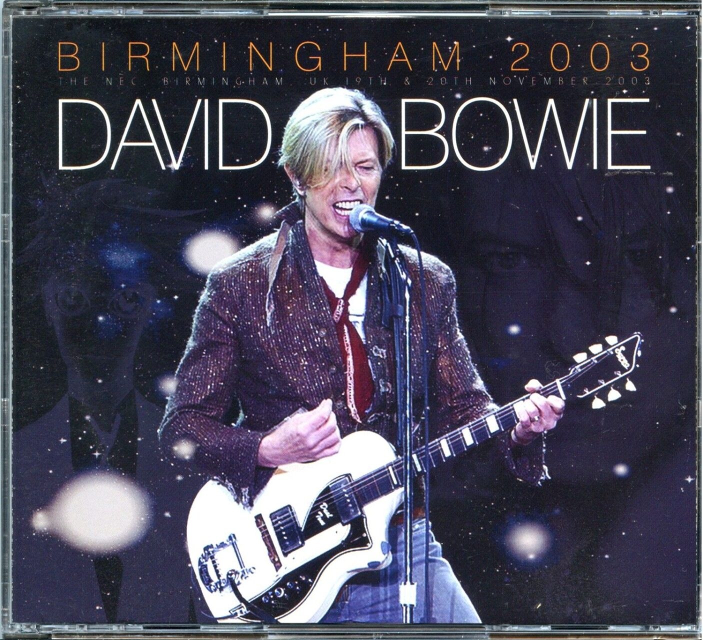 DAVID BOWIE – Birmingham 2003 ( 4 CD SET ) ( Wardour ) ( The NEC , Birmingham, UK, November 19th and 20th, 2003 ) front cover DAVID BOWIE - Birmingham 2003 ( 4 CD SET ) ( Wardour ) ( The NEC , Birmingham, UK, November 19th and 20th, 2003 ) front cover