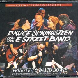 BRUCE SPRINGSTEEN - Tribute To David Bowie ( 3 CD SET ) ( Soundboard From Consol Energy center, Pittsburgh, PA, USA, January 16th, 2016 ) front cover