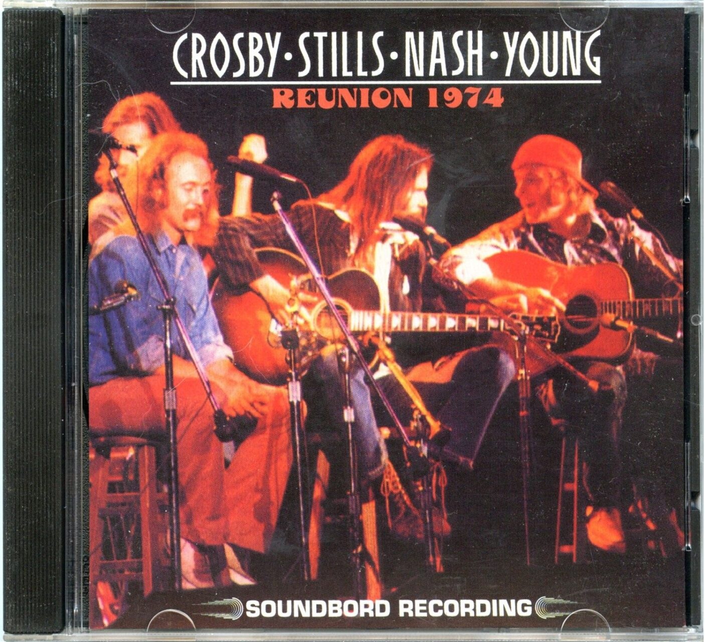 Crosby Stills Nash & Neil Young – Reunion 1974 ( Soundboard From Roosevelt Raceway, Long Island, NY, USA, September 8th, 1974 ) front cover Crosby Stills Nash & Neil Young - Reunion 1974 ( Soundboard From Roosevelt Raceway, Long Island, NY, USA, September 8th, 1974 ) front cover