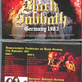 Black Sabbath – Germany 1983 The Last Two Days ( 4 CD SET ) ( Hemmerleinhalle, September 27th Plus Sporthalle September 28th, 1983 )