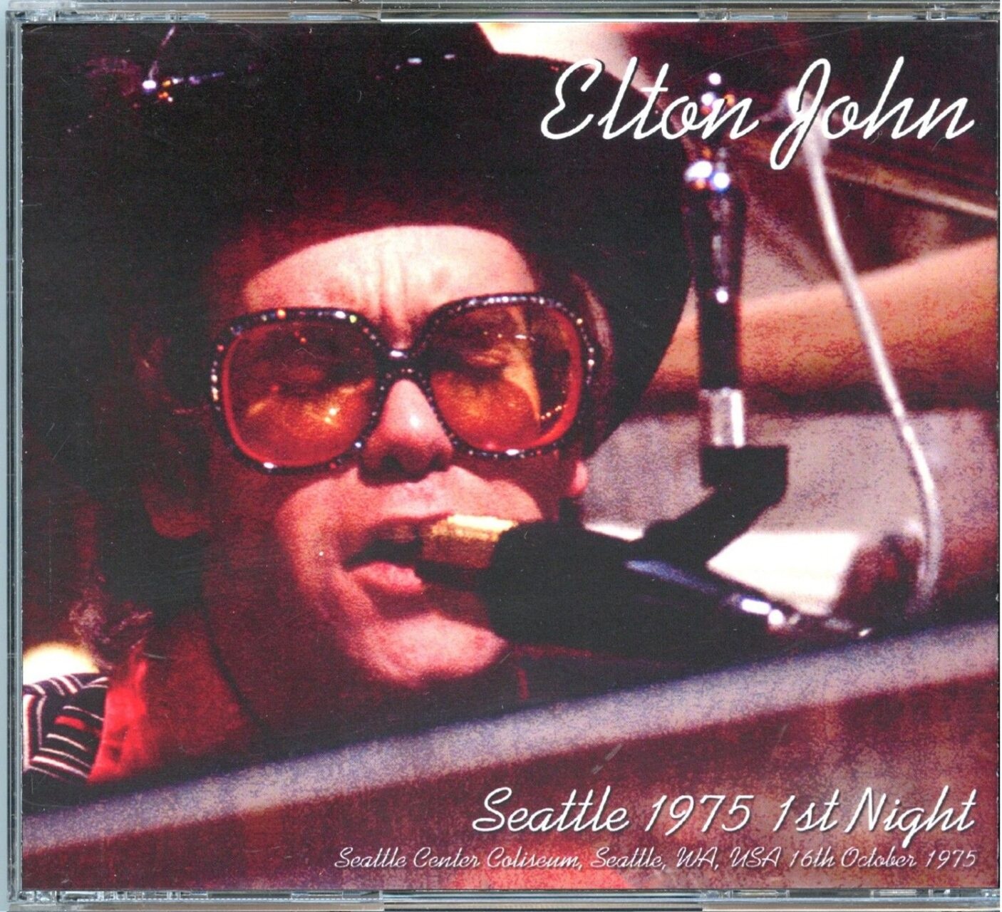 Elton John – Seattle 1975 1st Night ( 3 CD SET ) ( UXBRIDGE ) ( Seattle Center Coliseum, Seattle, WA, USA, October 16th, 1975 ) front cover Elton John - Seattle 1975 1st Night ( 3 CD SET ) ( UXBRIDGE ) ( Seattle Center Coliseum, Seattle, WA, USA, October 16th, 1975 ) front cover