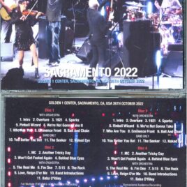 THE WHO – Sacramento 2022 ( 4 CD SET ) ( UXBRIDGE ) ( Golden 1 Centre, Sacramento, CA, USA, October 26th, 2022 )