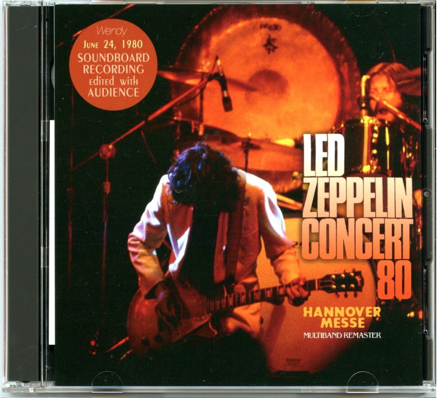 LED ZEPPELIN – Hannover Messe Multiband Remaster ( 2 CD SET ) ( WENDY ) ( Messehalle Hannover, Germany, June 24th, 1980 ) front cover LED ZEPPELIN - Hannover Messe Multiband Remaster ( 2 CD SET ) ( WENDY ) ( Messehalle Hannover, Germany, June 24th, 1980 ) front cover