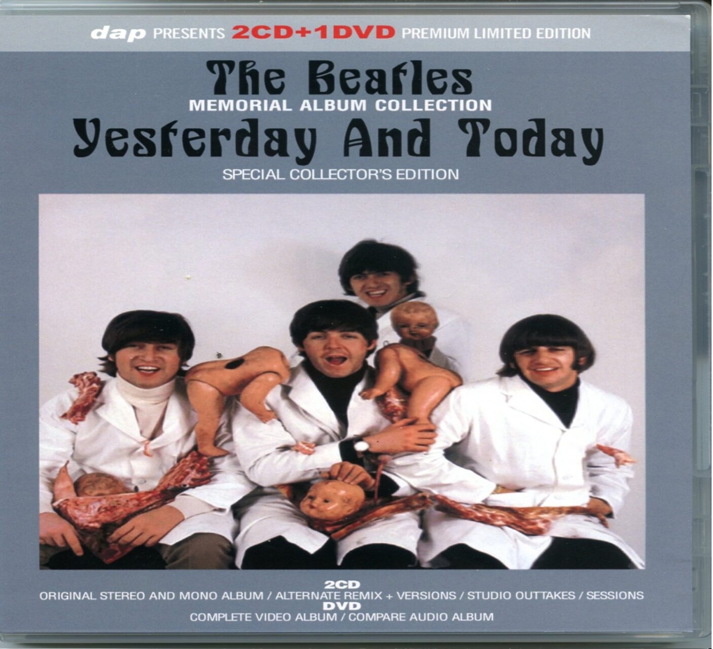 The Beatles – Yesterday and Today Special Collector´s Edition (2 cd + 1 Dvd) (Dap) front cover The Beatles - Yesterday and Today Special Collector´s Edition (2 cd + 1 Dvd) (Dap) front cover