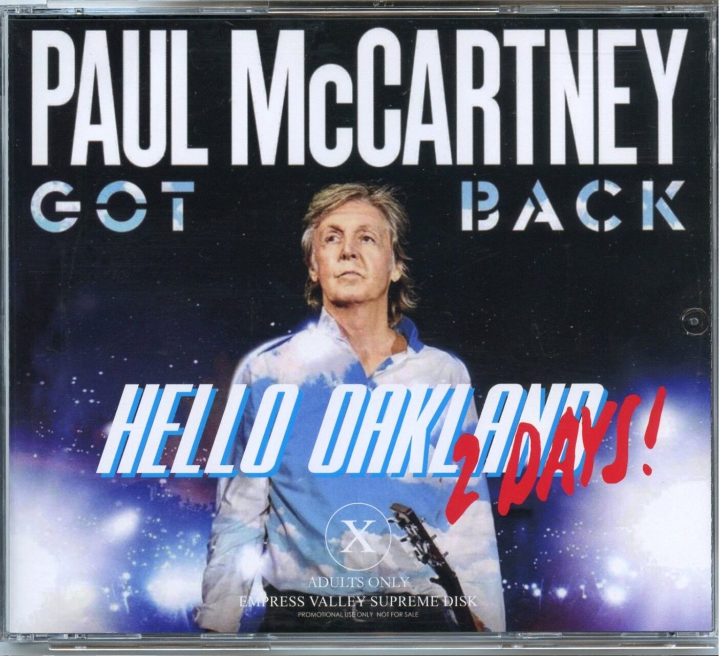 Paul McCartney – Got Back Hello Oakland 2 Days ( 4 CD SET ) ( Oakland Arena, Oakland, CA, USA, May 8th, 2022 ) front cover Paul McCartney - Got Back Hello Oakland 2 Days ( 4 CD SET ) ( Oakland Arena, Oakland, CA, USA, May 8th, 2022 ) front cover