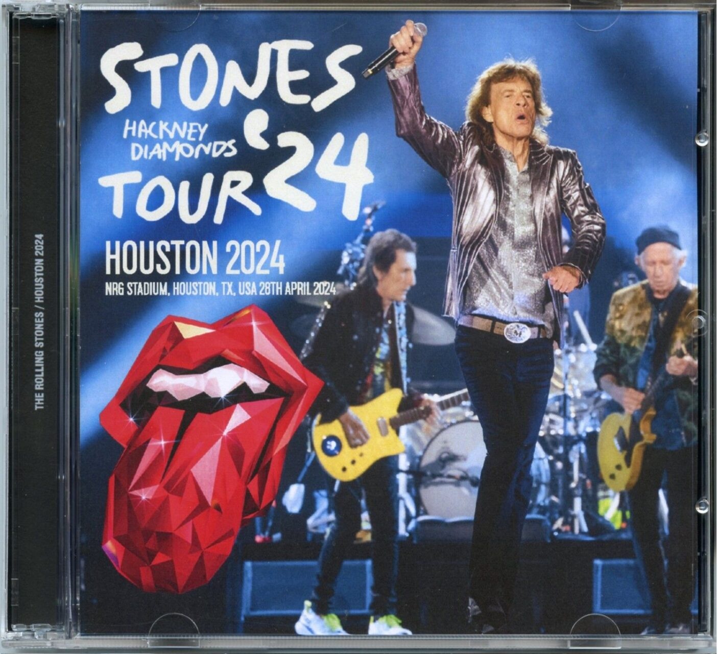 The Rolling Stones – Houston 2024 ( 2 CD SET ) ( UXBRIDGE ) ( NRG Stadium, Houston, TX, USA, April28th, 2024 ) front cover The Rolling Stones - Houston 2024 ( 2 CD SET ) ( UXBRIDGE ) ( NRG Stadium, Houston, TX, USA, April28th, 2024 ) front cover