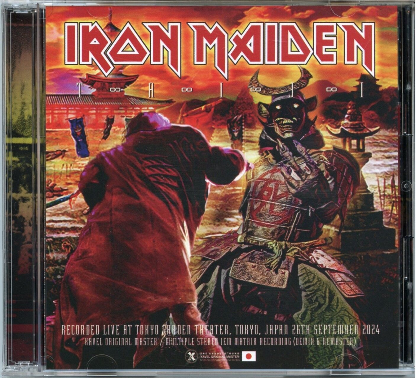 IRON MAIDEN – Taiji ( 2 CD SET ) ( XAVEL ) ( Tokyo Garden Theater, Tokyo, Japan, September 26th, 2024 ) front cover IRON MAIDEN - Taiji ( 2 CD SET ) ( XAVEL ) ( Tokyo Garden Theater, Tokyo, Japan, September 26th, 2024 ) front cover