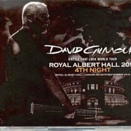 David Gilmour - Royal Albert Hall 2016 4th Night ( 3 CD SET )( SIGMA ) ( RAH, London, UK, September 29th, 2016 ) front cover