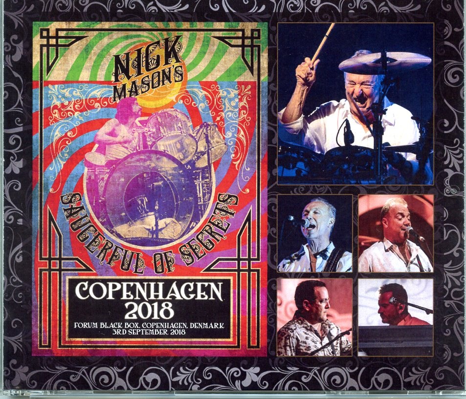 Nick Mason – Copenhagen 2018 ( 2 CD – 1 DVD SET ) ( Forum Black Box, Copenhagen, Denmark, September 3rd, 2018 ) front cover Nick Mason - Copenhagen 2018 ( 2 CD - 1 DVD SET ) ( Forum Black Box, Copenhagen, Denmark, September 3rd, 2018 ) front cover