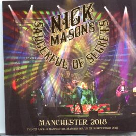 Nick Mason - Manchester 2018 ( 2 CD SET ) ( The 02 Apollo, Manchester, UK, September 27th, 2018 ) front cover