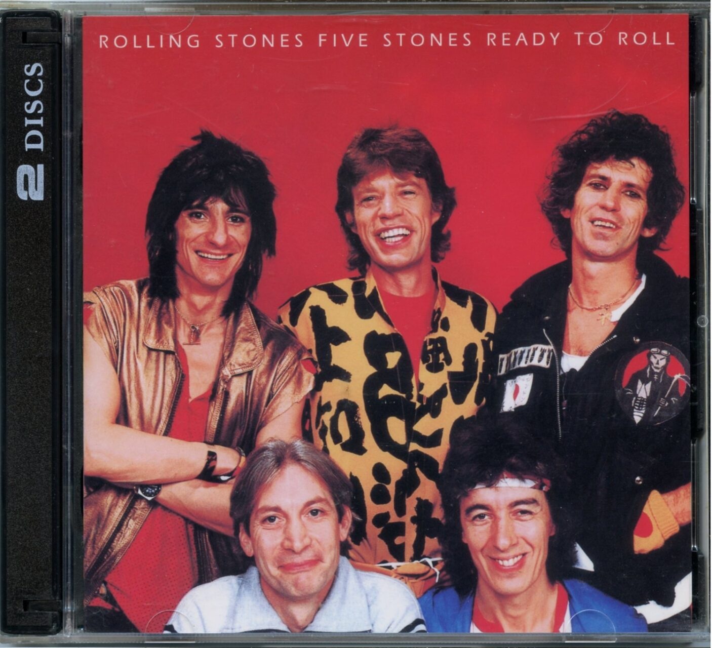 THE ROLLING STONES – Five Stones Ready To Roll ( 2 CD SET ) ( Vinyl Gang ) ( Brendan Byrne Arena, Meadowslands Sports Complex, New Jersey, USA, November 6th, 1981 ) front cover THE ROLLING STONES - Five Stones Ready To Roll ( 2 CD SET ) ( Vinyl Gang ) ( Brendan Byrne Arena, Meadowslands Sports Complex, New Jersey, USA, November 6th, 1981 ) front cover