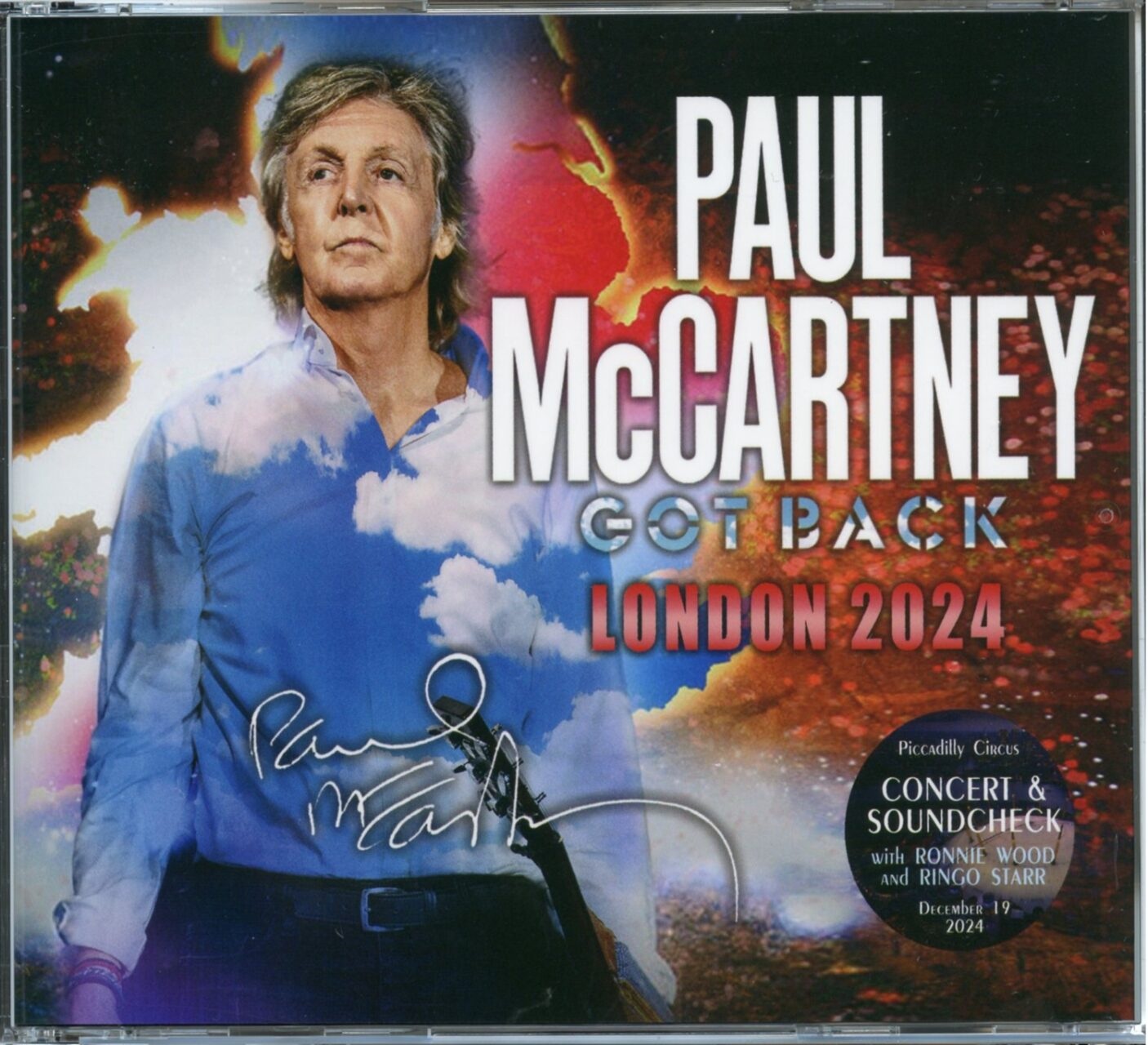 PAUL McCARTNEY – Got Back London 2024 ( 3 CD SET ) ( Piccadilly Circus ) ( Live at 02 Arena, London, UK, December 19th, 2024 ) front cover PAUL McCARTNEY - Got Back London 2024 ( 3 CD SET ) ( Piccadilly Circus ) ( Live at 02 Arena, London, UK, December 19th, 2024 ) front cover