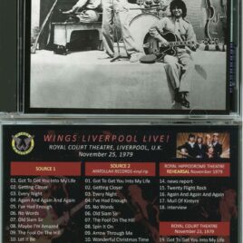 PAUL McCARTNEY – Liverpool Live ! ( 2 CD SET ) ( VALKYRIE ) ( Royal Court Theatre, Liverpool, UK, November 25th, 1979 )