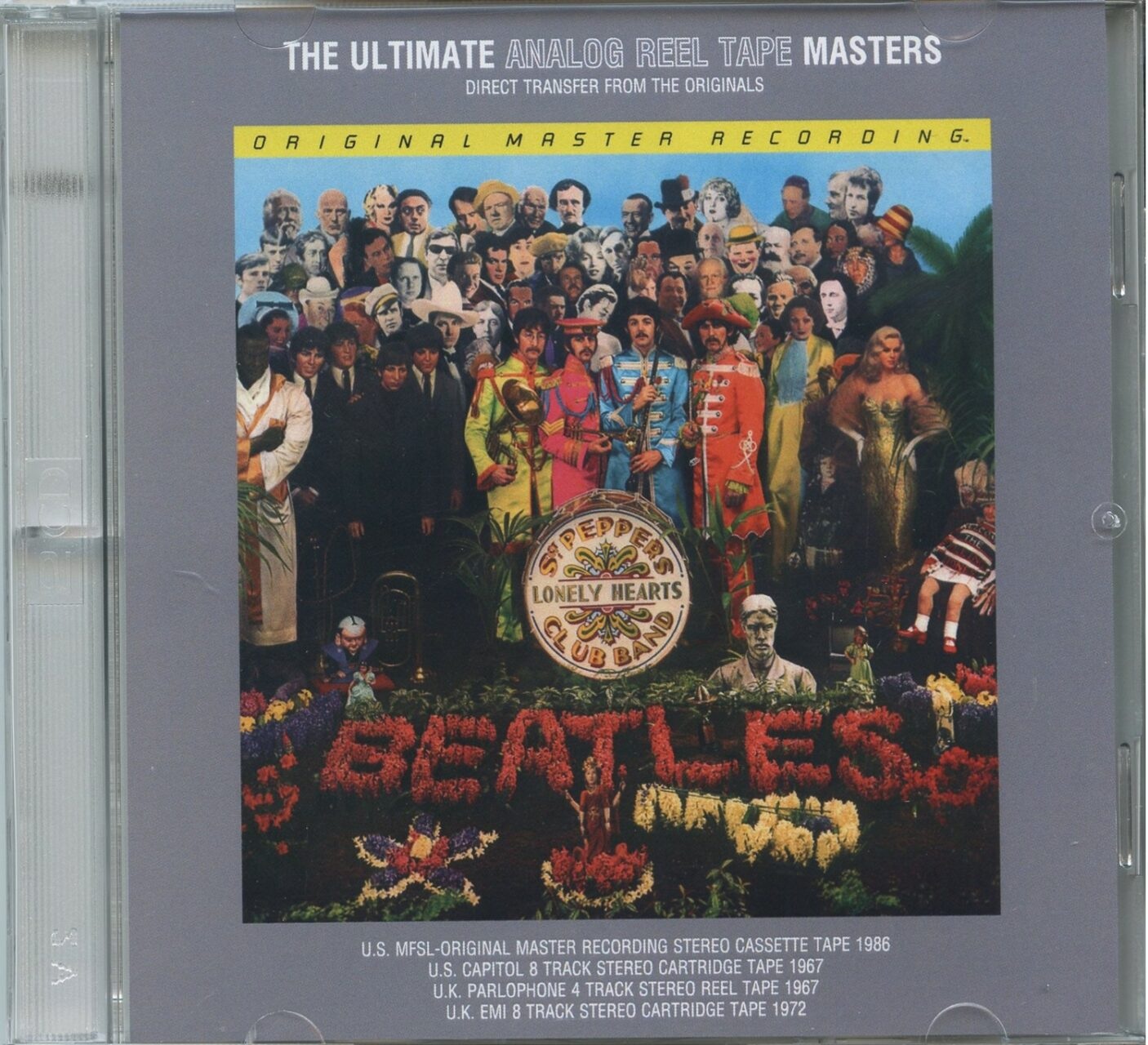 THE BEATLES – Sgt Pepper’s Lonely Hearts Club Band Ultimate Analog Reel Tape Masters ( 2 CD ) ( DAP ) ( Direct Transfers From The Originals ) front cover THE BEATLES - Sgt Pepper's Lonely Hearts Club Band Ultimate Analog Reel Tape Masters ( 2 CD ) ( DAP ) ( Direct Transfers From The Originals ) front cover