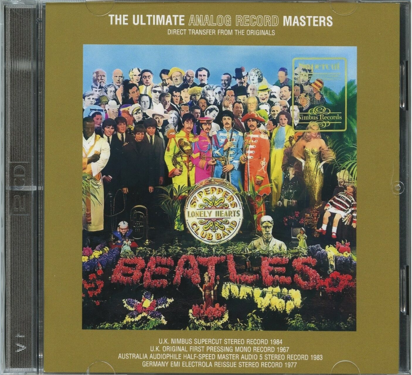 THE BEATLES – Sgt Pepper’s Lonely Hearts Club Band Ultimate Analog Record Masters ( 2 CD ) ( DAP ) ( Direct Transfers From The Originals ) front cover THE BEATLES - Sgt Pepper's Lonely Hearts Club Band Ultimate Analog Record Masters ( 2 CD ) ( DAP ) ( Direct Transfers From The Originals ) front cover