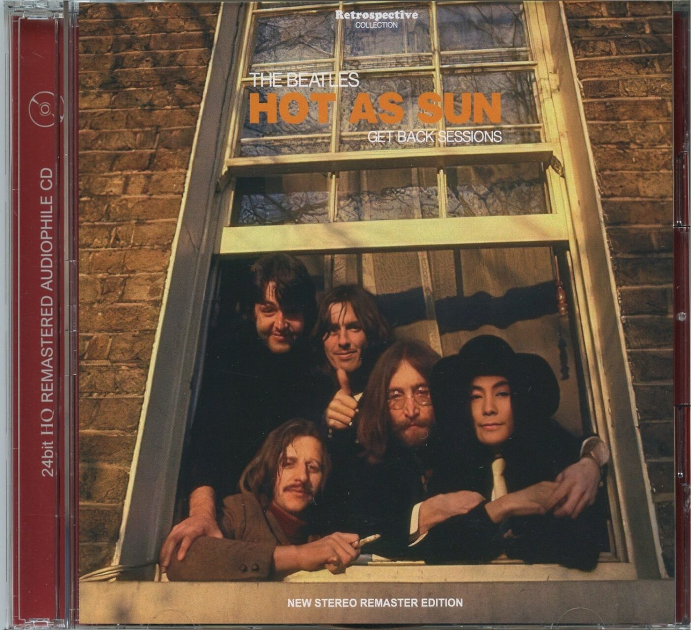 THE BEATLES – Hot As Sun ( Get Back Sessions ) ( 2 CD SET ) ( RETROSCPECTIVE ) ( New Stereo Remaster Edition ) front cover THE BEATLES - Hot As Sun ( Get Back Sessions ) ( 2 CD SET ) ( RETROSCPECTIVE ) ( New Stereo Remaster Edition ) front cover
