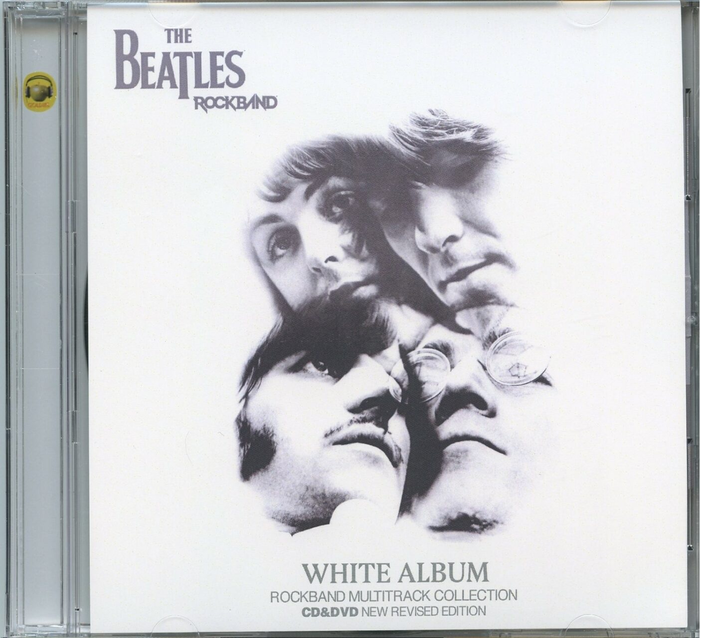 THE BEATLES – White Album Rockband ( 1 CD – 1 DVD SET ) ( GOLDIES ) ( Rockband Multitracks Remixes, plus Dreamscape Video plus more ) front cover THE BEATLES - White Album Rockband ( 1 CD - 1 DVD SET ) ( GOLDIES ) ( Rockband Multitracks Remixes, plus Dreamscape Video plus more ) front cover