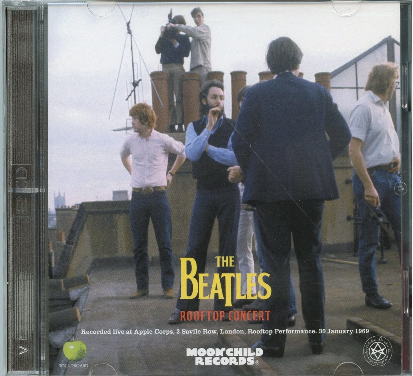 THE BEATLES – Rooftop Performance Final Performance Paul Jacket ( 2 CD SET ) ( MOONLIGHT ) front cover THE BEATLES - Rooftop Performance Final Performance Paul Jacket ( 2 CD SET ) ( MOONLIGHT ) front cover