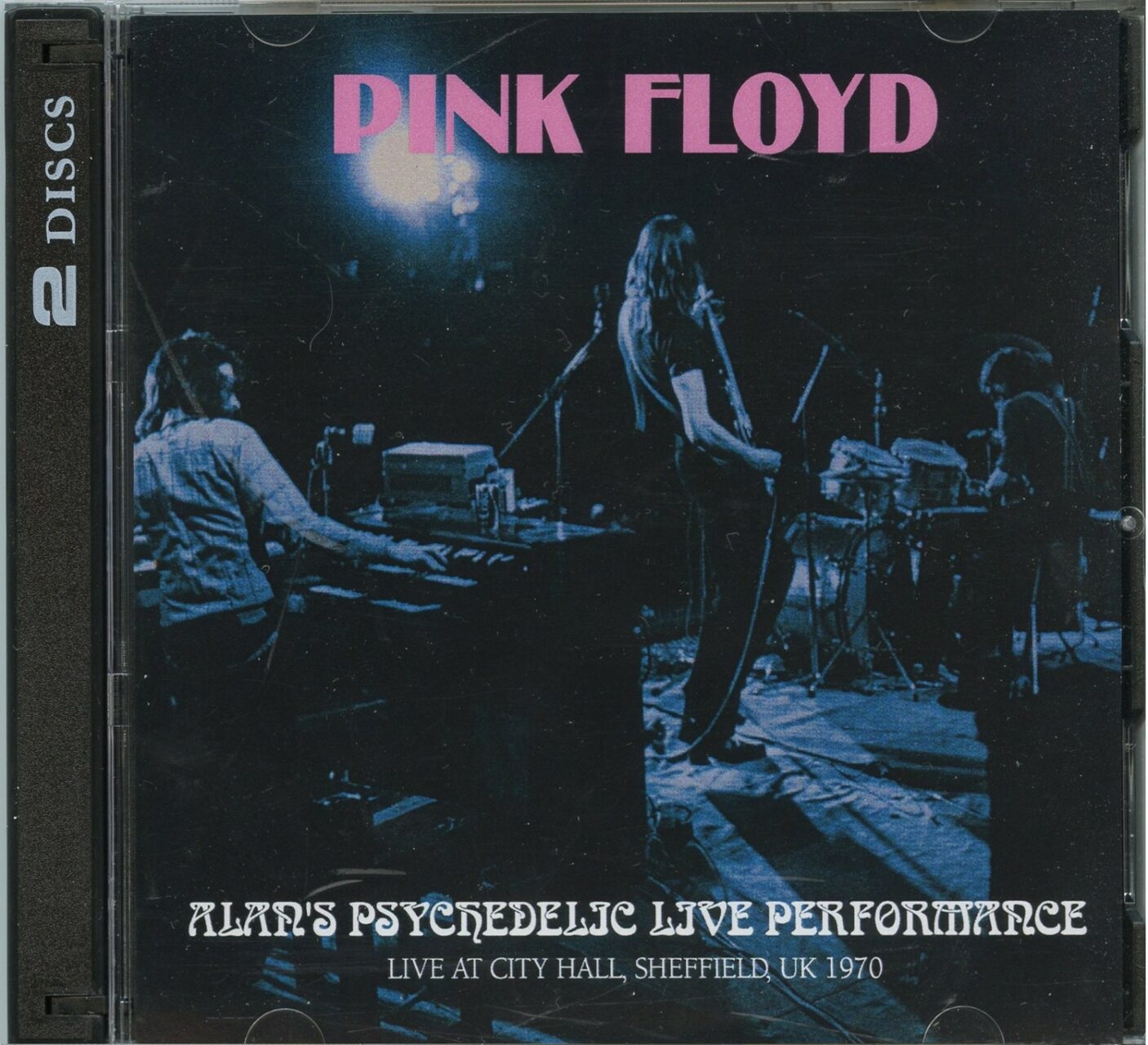 PINK FLOYD – Alan’s Psychedelic Live Performance ( 2 CD ) ( Blue Cafe ) ( City Hall, Sheffield, UK, December 22nd, 1970 ) front cover PINK FLOYD - Alan's Psychedelic Live Performance ( 2 CD ) ( Blue Cafe ) ( City Hall, Sheffield, UK, December 22nd, 1970 ) front cover