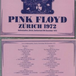 PINK FLOYD – Zurich 1972 ( 4 CD SET ) ( SIGMA ) Hallenstadion, Zurich, Switzerland, December 9th, 1972 )