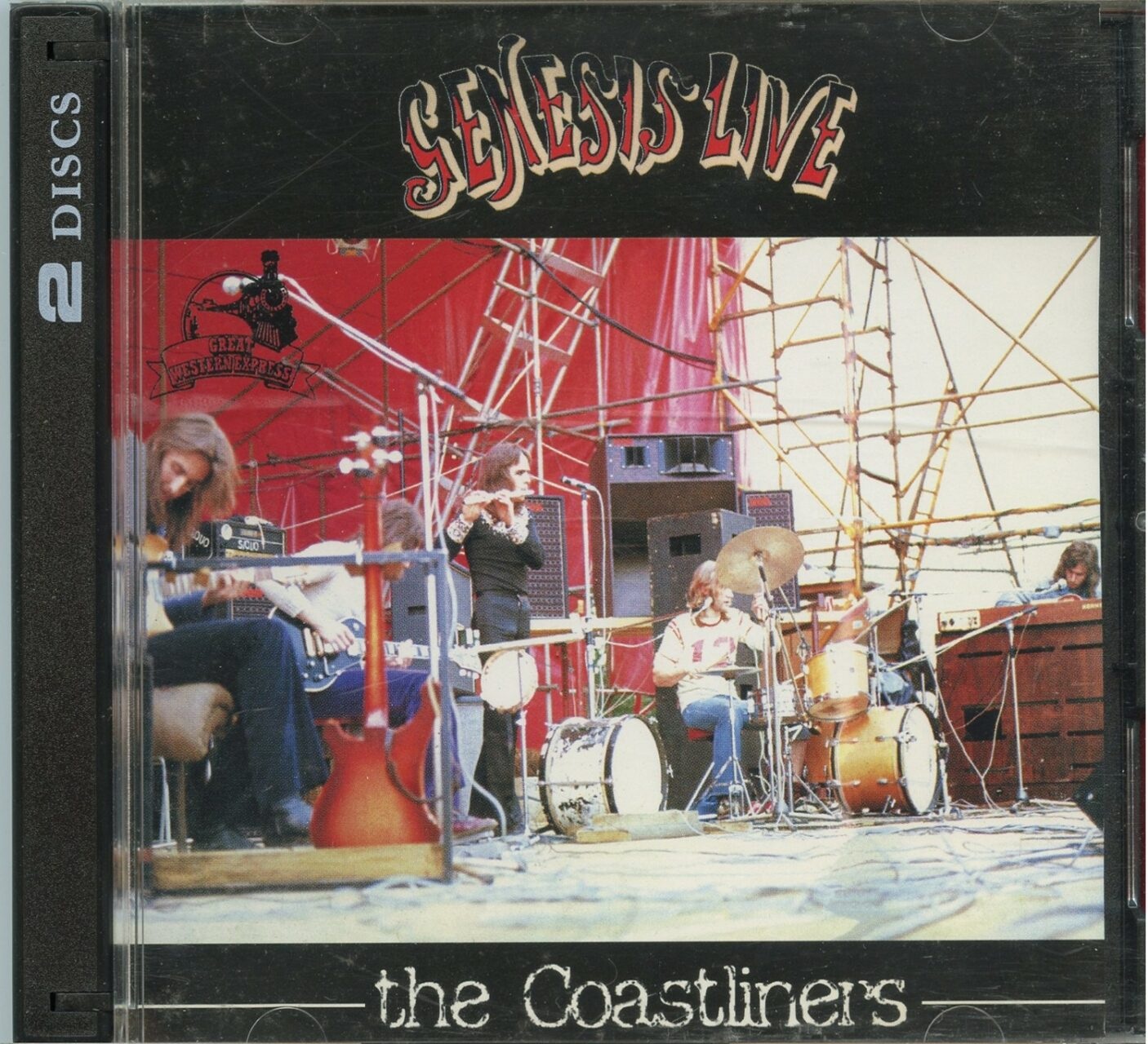 GENESIS – The Coastliners ( 2 CD ) ( Highland ) ( Piper 2000 Club, Via Regio, Roma, Italy, August 20th, 1972 ) front cover GENESIS - The Coastliners ( 2 CD ) ( Highland ) ( Piper 2000 Club, Via Regio, Roma, Italy, August 20th, 1972 ) front cover