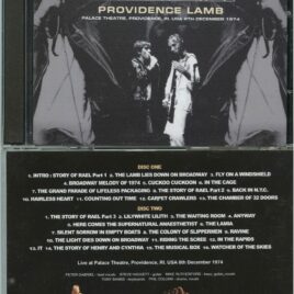 GENESIS – Providence Lamb ( 2 CD ) ( Virtuoso ) ( Palace Theatre, Providence, RI, USA, December 8th, 1974 )